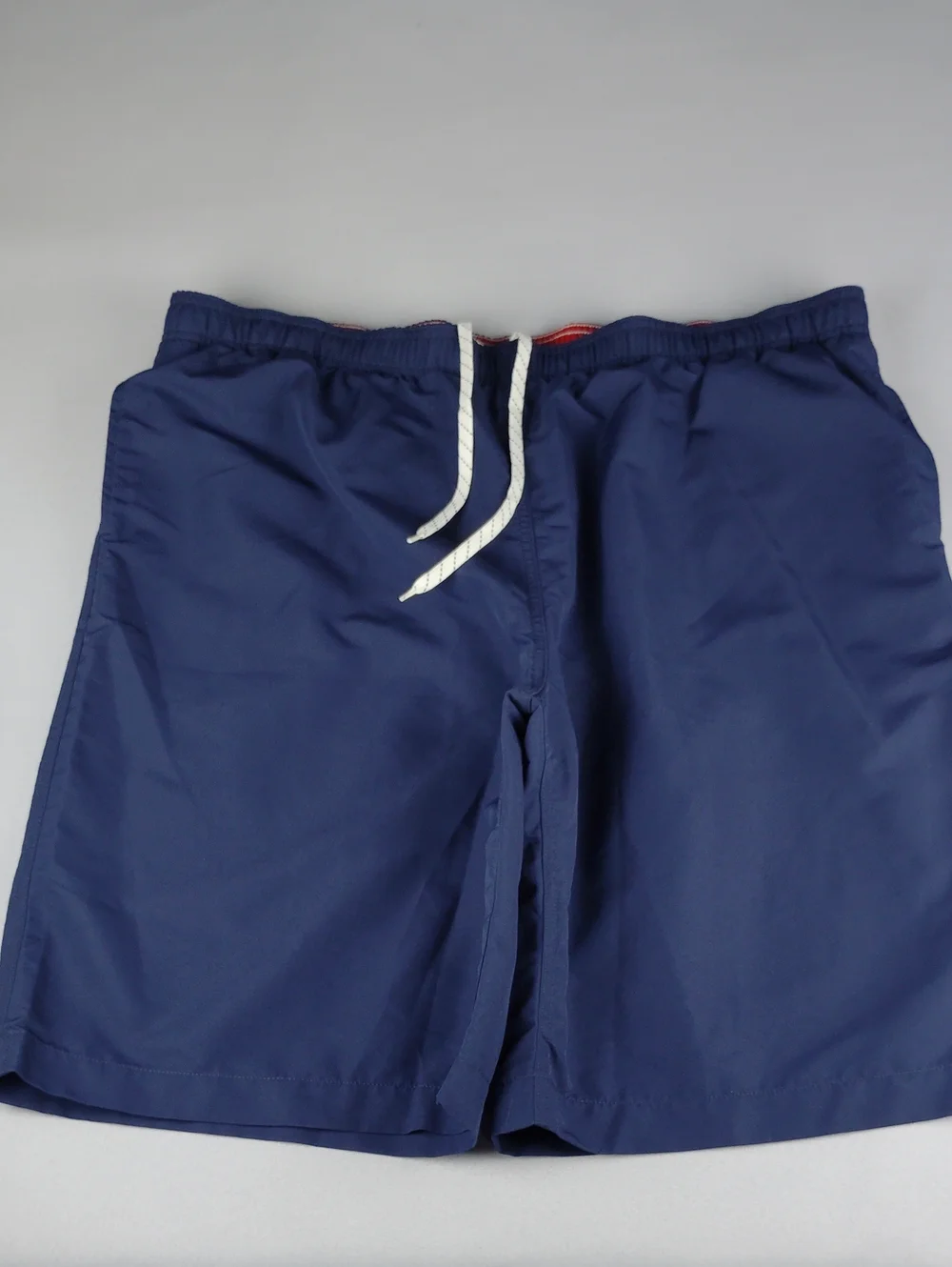 Lands' End Navy Swim Trunks .